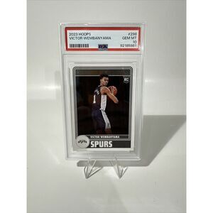 2023-24 Panini NBA Hoops - Hoops Tribute #298 Victor Wembanyama (RC) PSA 10